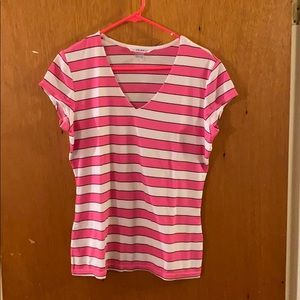 Pink and white Peter Nygard Top